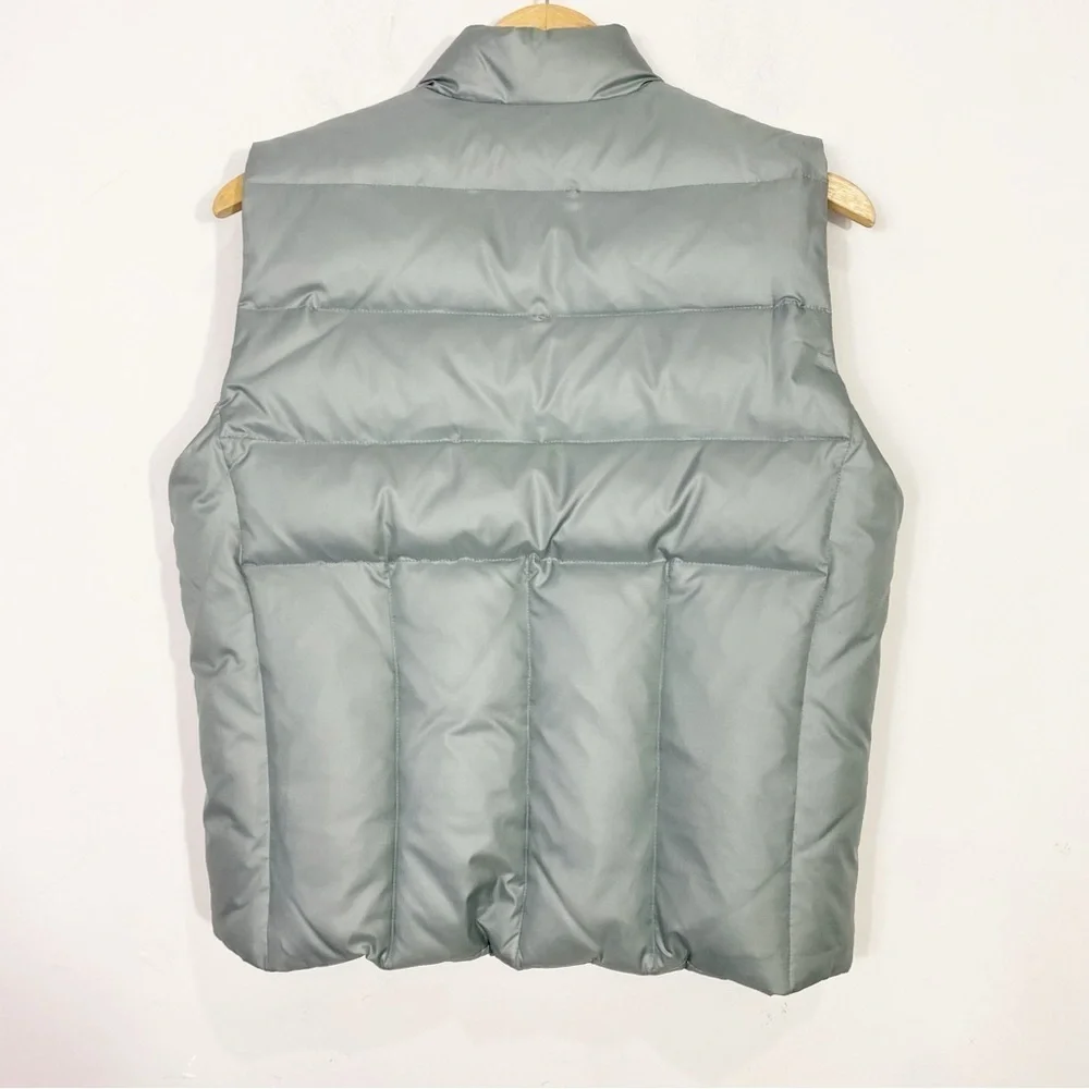 BANANA REPUBLIC Goose Down Puffer Vest Blue Gray